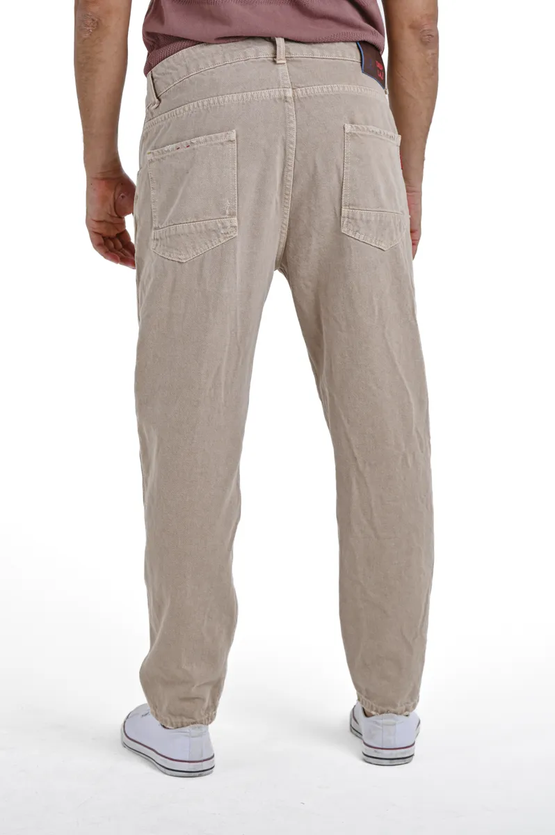 Pantaloni regular New Wolf M1 Beige SS24