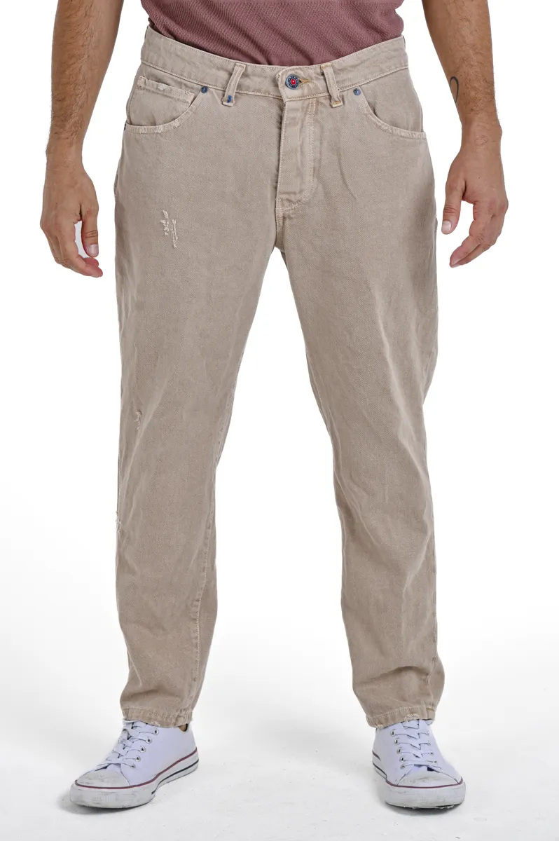 Pantaloni regular New Wolf M1 Beige SS24