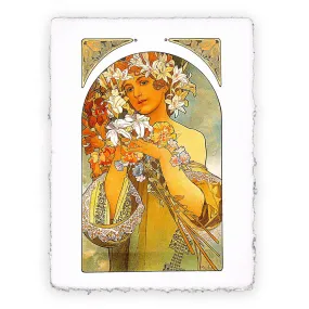 Stampa di Alphonse Mucha - Fiori