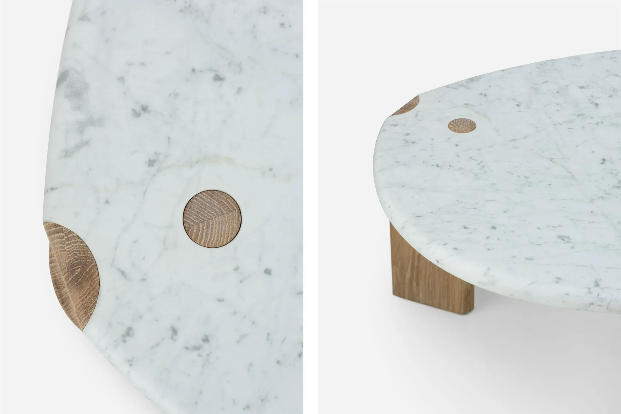 TWENTY-FIVE COFFEE TABLE WITH MARBLE TOP