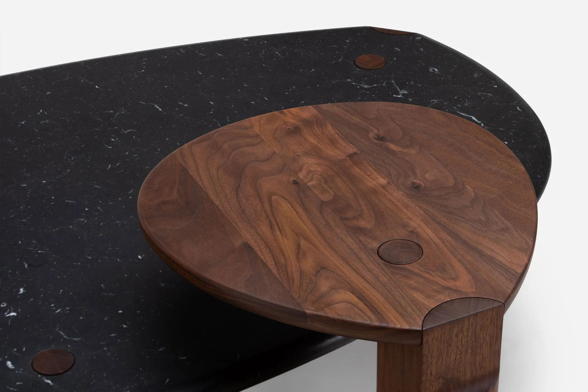 TWENTY-FIVE COFFEE TABLE WITH MARBLE TOP