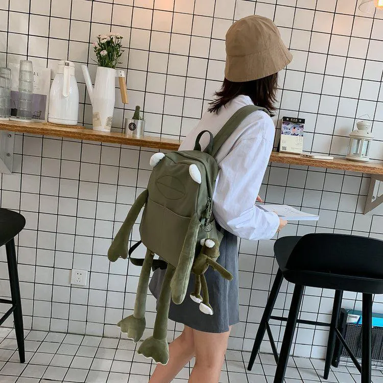 Wenkouban Japanese Kawaii Backpack Women Mochila Feminina Sac A Dos Femme Frog Backpack Bags Mochilas Bolsos Back Pack Travel Backpack Bag