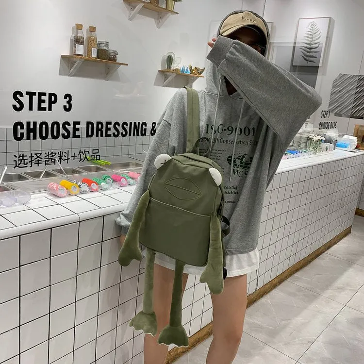 Wenkouban Japanese Kawaii Backpack Women Mochila Feminina Sac A Dos Femme Frog Backpack Bags Mochilas Bolsos Back Pack Travel Backpack Bag